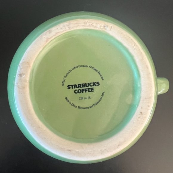 STARBUCKS Sage Jade Green Coffee Server / Teapot with Lid ~ 2011 - Picture 3 of 9